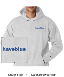Gray sweat with blue logo Design Zoom